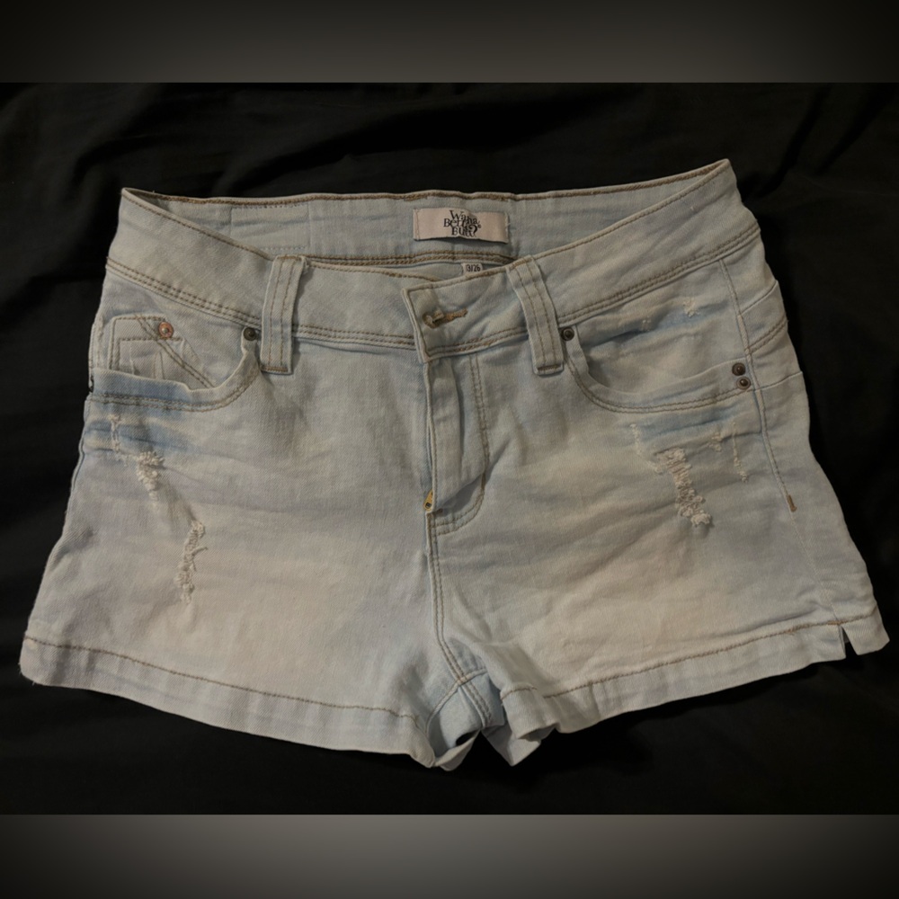 Light Wash Jean Shorts